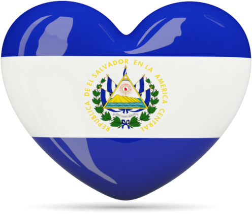 Illustration Of Flag Of El Salvador - El Salvador Flag Heart Clipart (640x480), Png Download