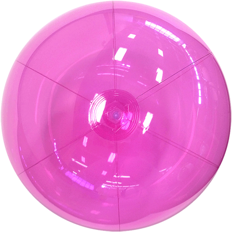 #mq #pink #ball #balls #beachball - Translucent Pink Beach Ball Clipart (1024x1024), Png Download