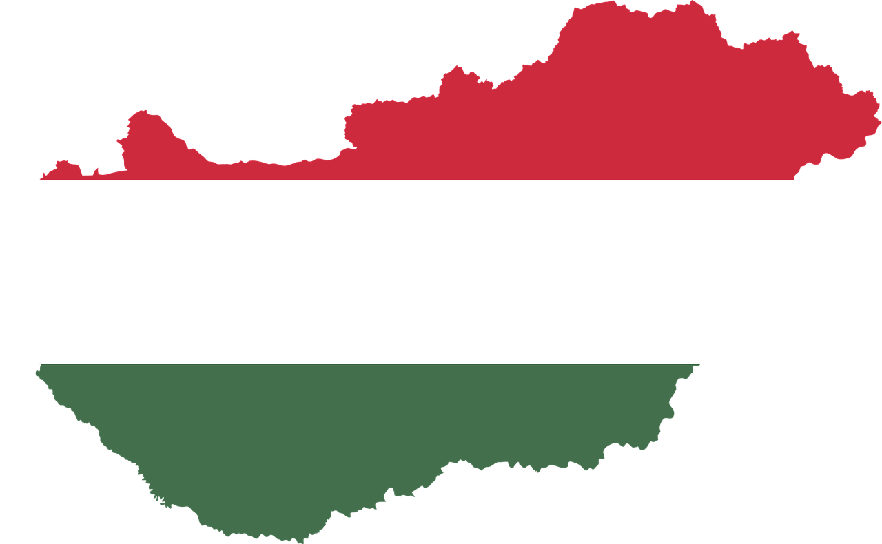 Interesting Facts About Hungary Flag - Hungary Flag Map Clipart (1280x790), Png Download
