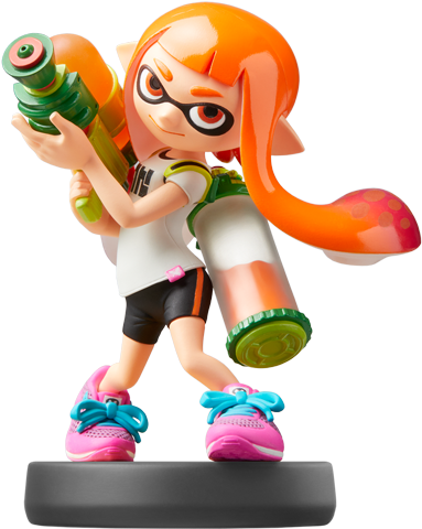 Amiibo - Inkling Girl - Smash V1 - Amiibo Inkling Smash Clipart (640x480), Png Download