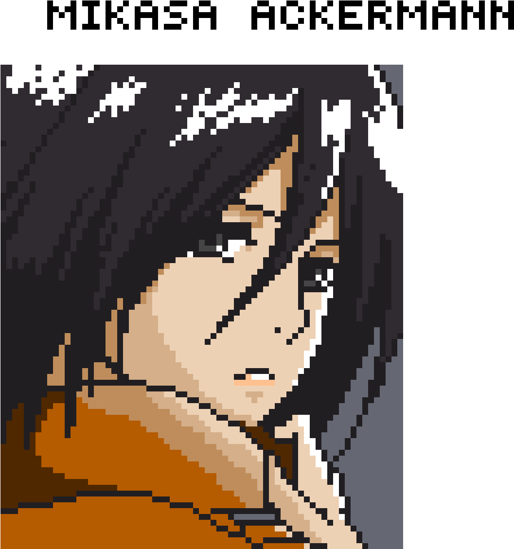 Colors Download Settings - Anime Pixel Art Minecraft Clipart (1200x1200), Png Download
