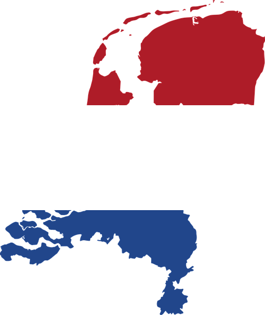 Netherlands, Holland, Dutch, Country, Europe, Flag - Flag Map Of The Netherlands Clipart (538x640), Png Download