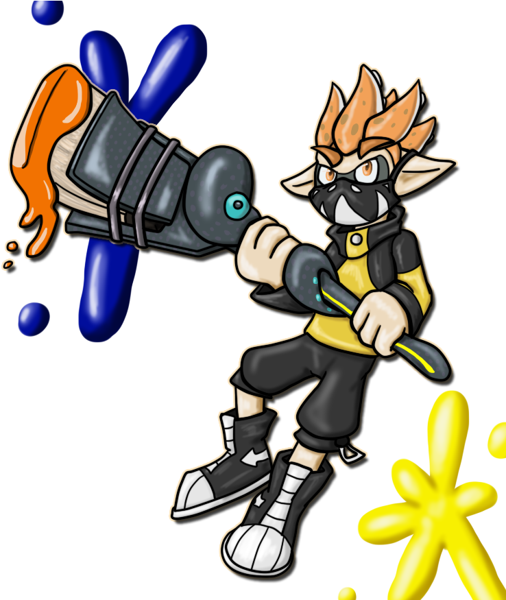 Gift - Inkling Kaz - Cartoon Clipart (764x874), Png Download