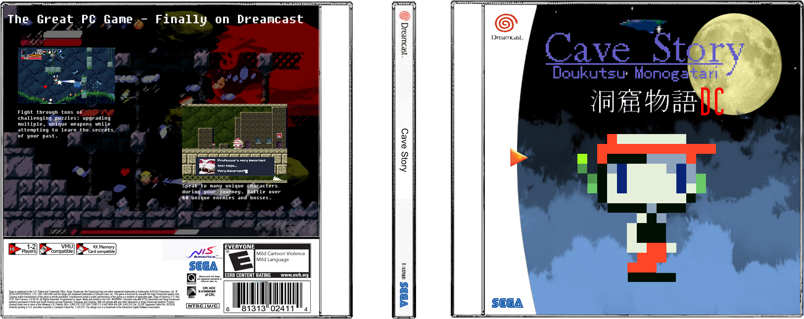 Image - Cave Story Dreamcast Clipart (1712x764), Png Download