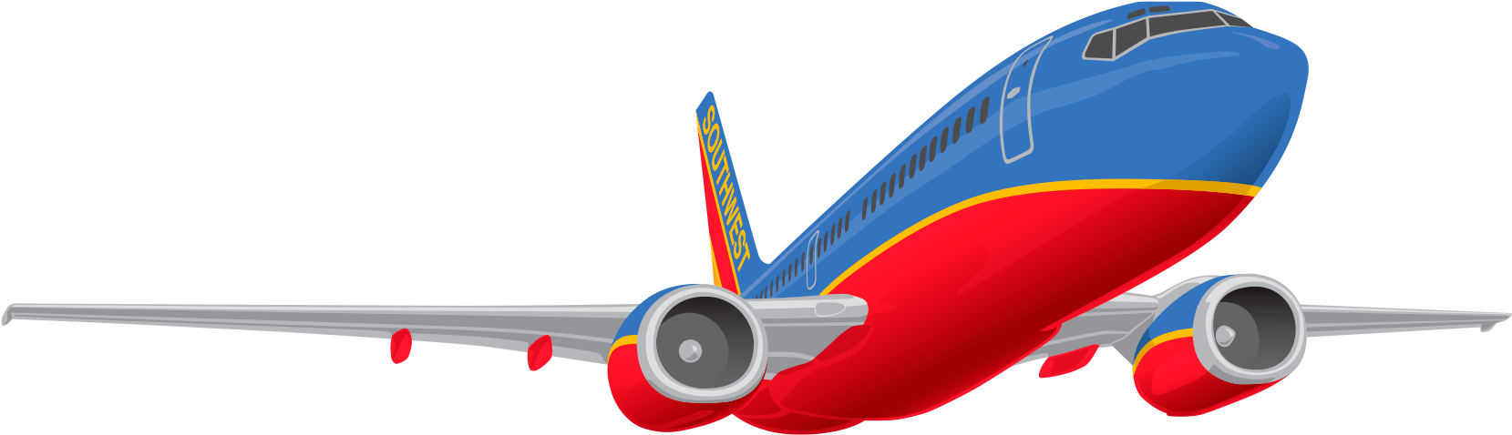 Ticket To Fly Raffle - Southwest Airlines Logo Clipart (1728x524), Png Download