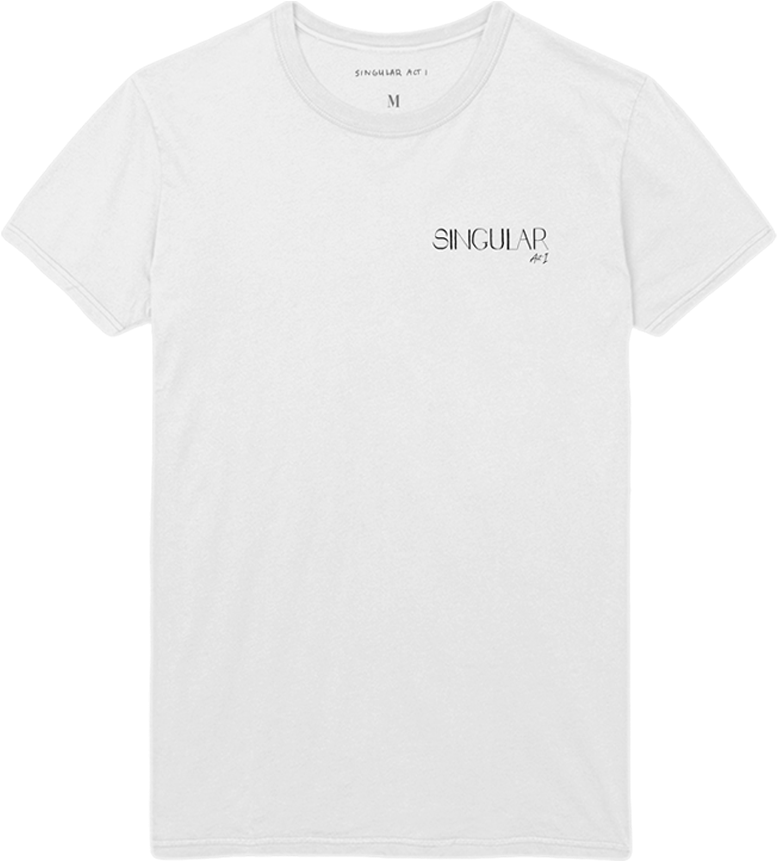 Singular Tee - White Shirt Transparent Clipart (1200x1200), Png Download