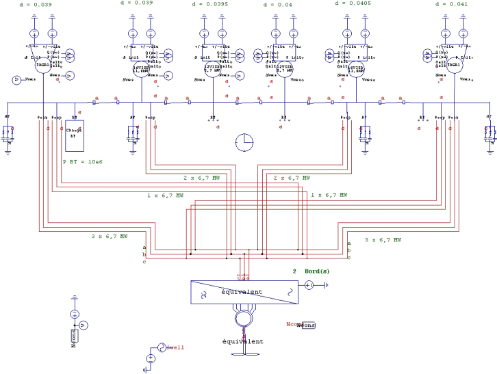 Aircraft Carrier Electrical Power Grid - Réseau Électrique Avion Clipart (726x547), Png Download