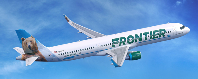 Airline Adds Six Nonstop Flights, Including Vegas And - Frontier Airlines Clipart (870x580), Png Download