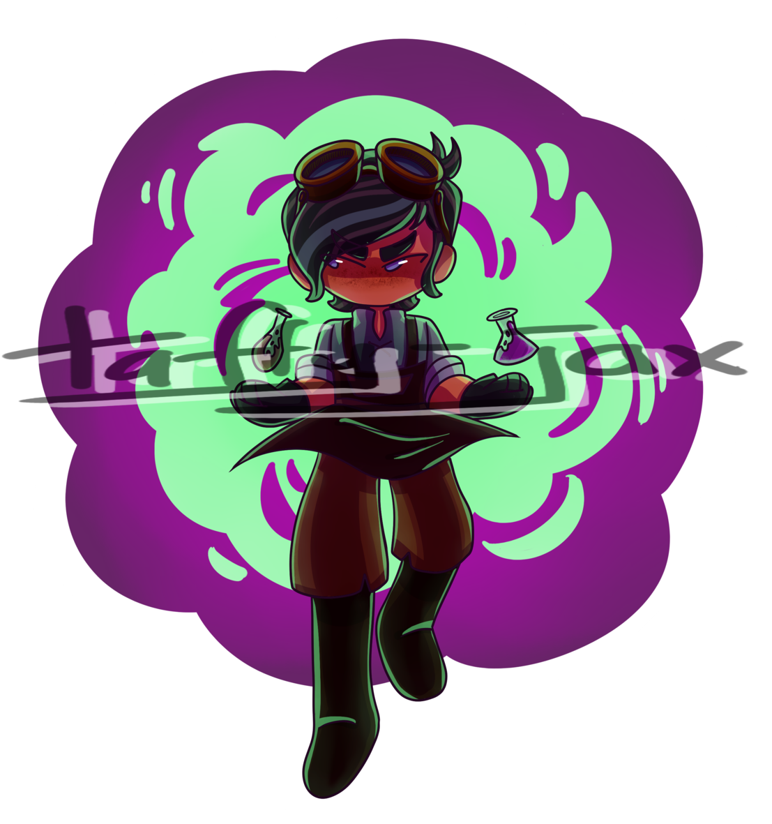 Mad Scientist,, Buy A Sticker On My Redbubble Here - Illustration Clipart (1107x1181), Png Download