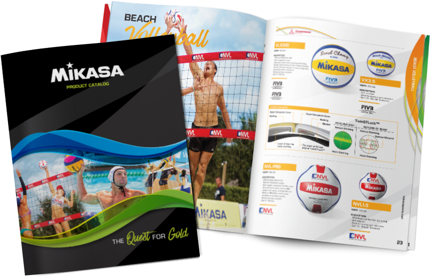 Catalog Design By Sda Creative - Mikasa Volleyball Clipart (900x600), Png Download