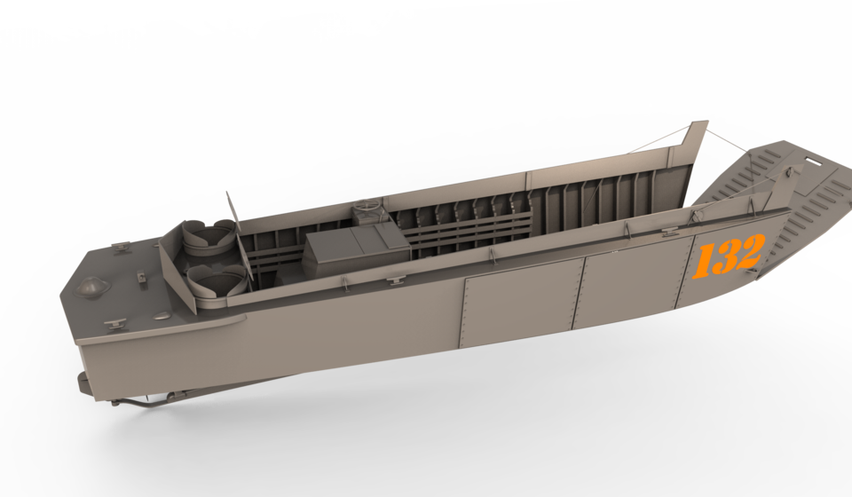 Landing Craft Mechanized Clipart (960x560), Png Download