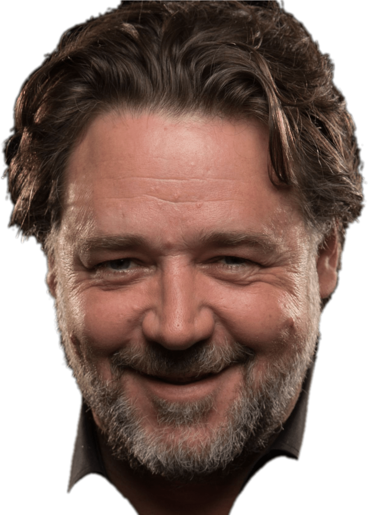Russell Crowe Smiling - Russell Crowe Png Clipart (1421x1679), Png Download