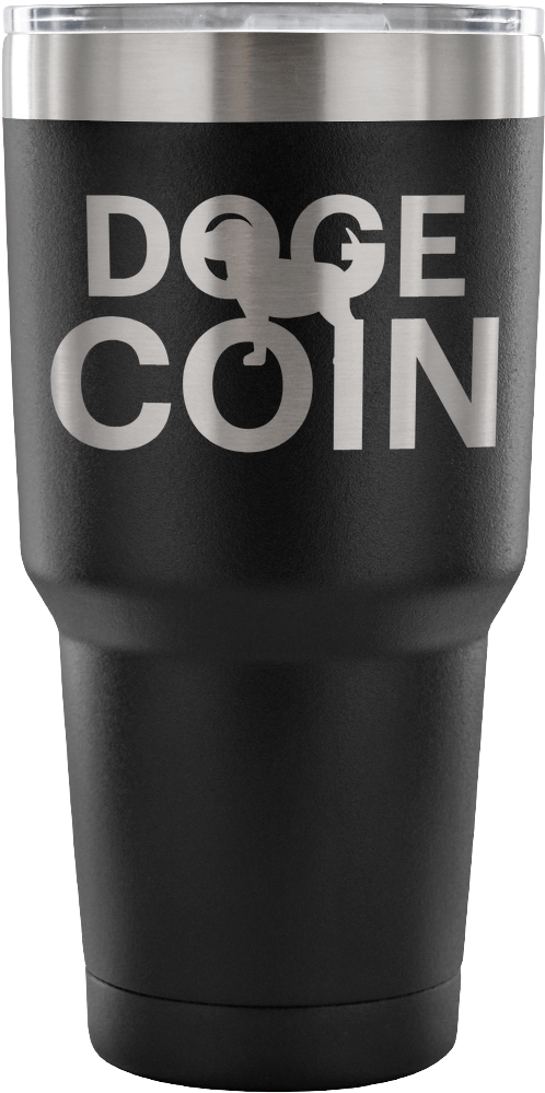 Doge Coin - Vacuum Tumbler - Designbymora - Teelaunch Tumbler Clipart (1024x1024), Png Download