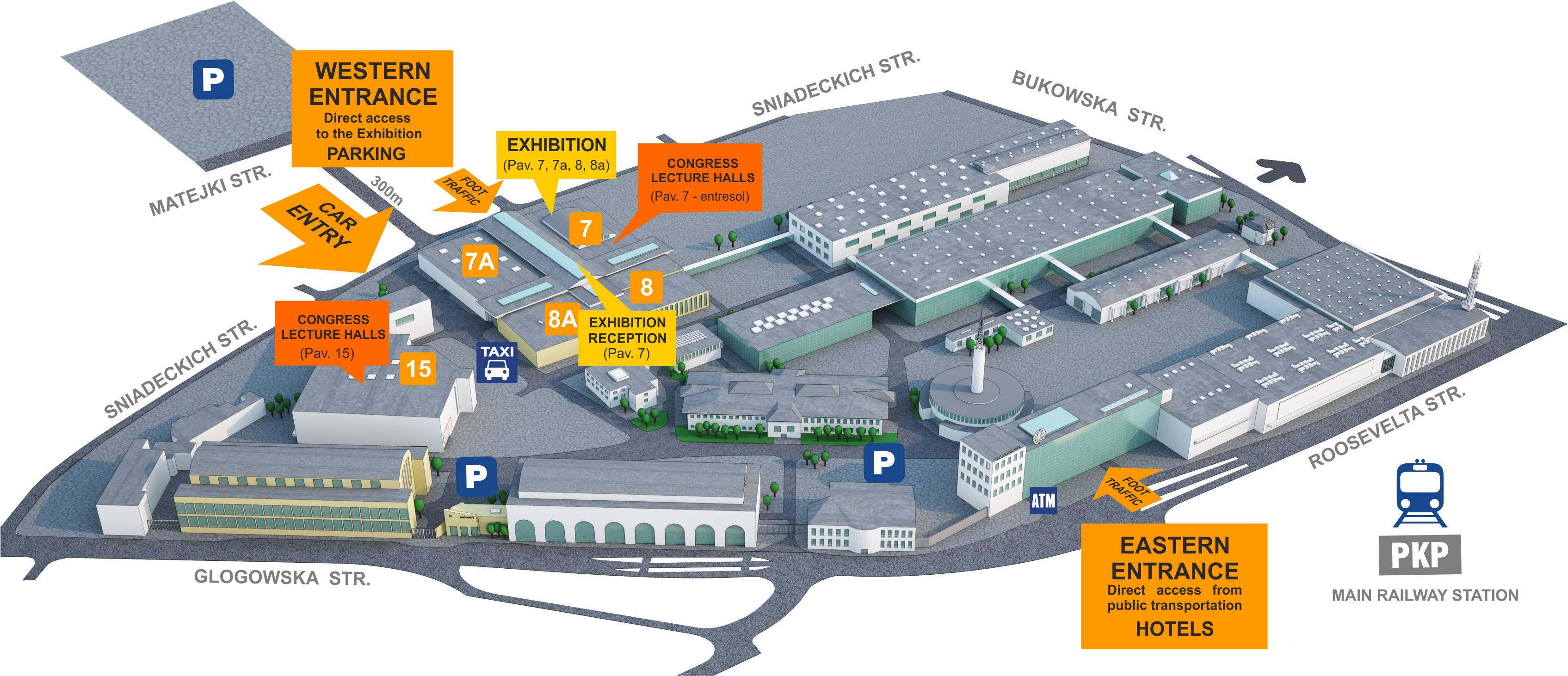 Mapka - Międzynarodowe Targi Poznańskie Clipart (3412x1622), Png Download