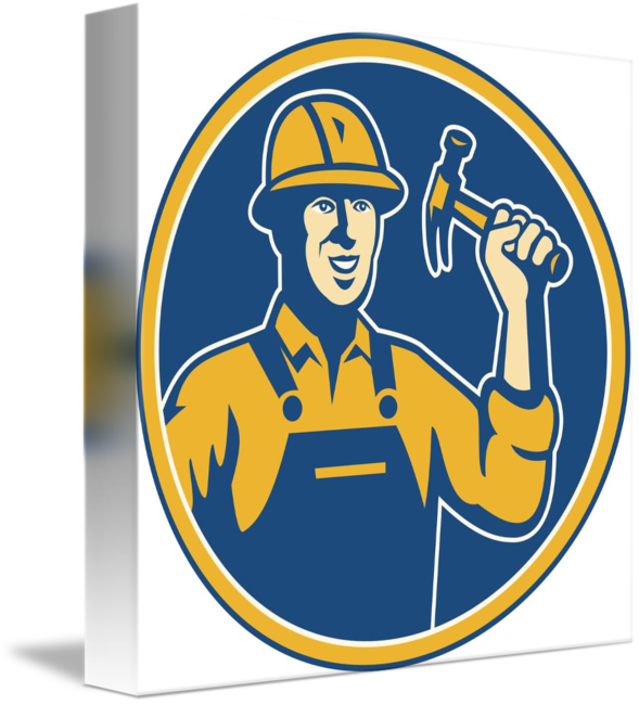 Clipart Free Carpenter Clipart Tradesmen - Construction Worker - Png Download (589x650), Png Download