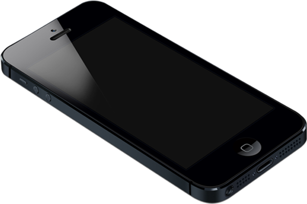 Iphone5 Black Tilt - Lg V20 Titan Black Clipart (628x622), Png Download