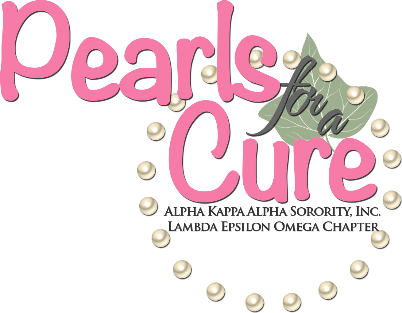 Pearls Fora Cure Logo - Graphic Design Clipart (1310x1022), Png Download