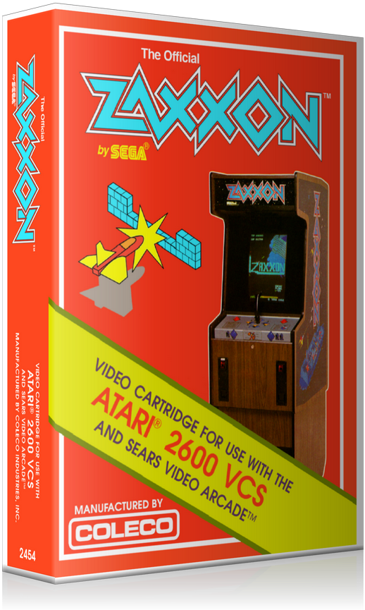 Zaxxon Atari 2600 Game Cover To Fit A Ugc Style Replacement Clipart (518x865), Png Download