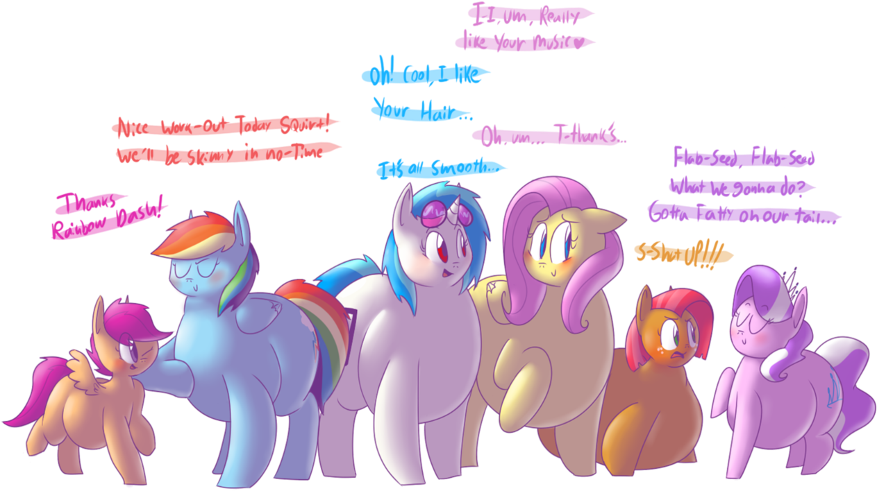 Download Secretgoombaman12345, Ask Chubby Diamond, - Mlp Rainbow Dash Weight Gain Clipart (1263x708), Png Download