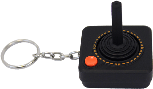 Atari 2600 Controller Rubber Keyring - Atari Keyring Clipart (600x600), Png Download