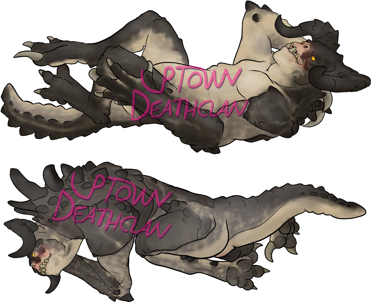 Deathclaw Body Pillow Clipart (1280x1100), Png Download