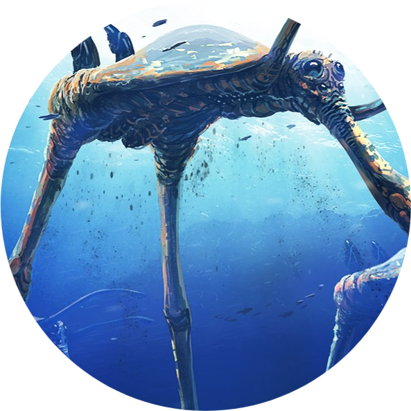 Have Some Subnautica Icons They're All Leviathans Bc - Subnautica Leviathan Concept Art Clipart (593x593), Png Download