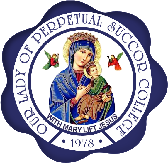 Olopsc Logo - Our Lady Of Perpetual Succor College Clipart (592x574), Png Download