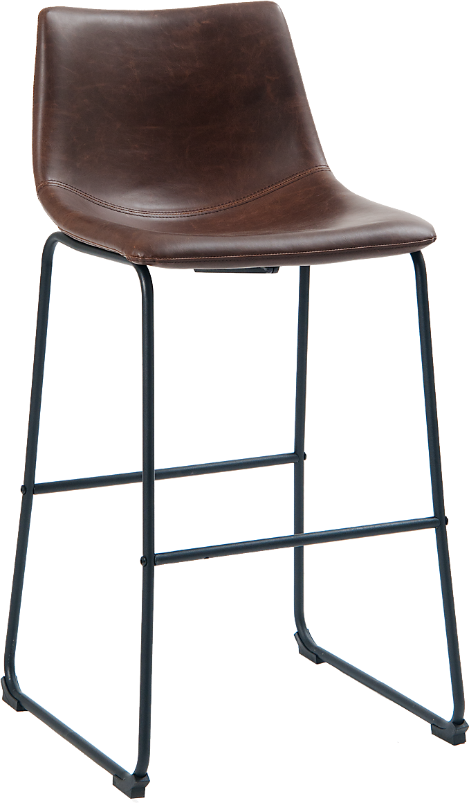 Restaurant Furniture Vintage Brown Vinyl Metal Barstool - Tan Bar Stool Clipart (821x1300), Png Download