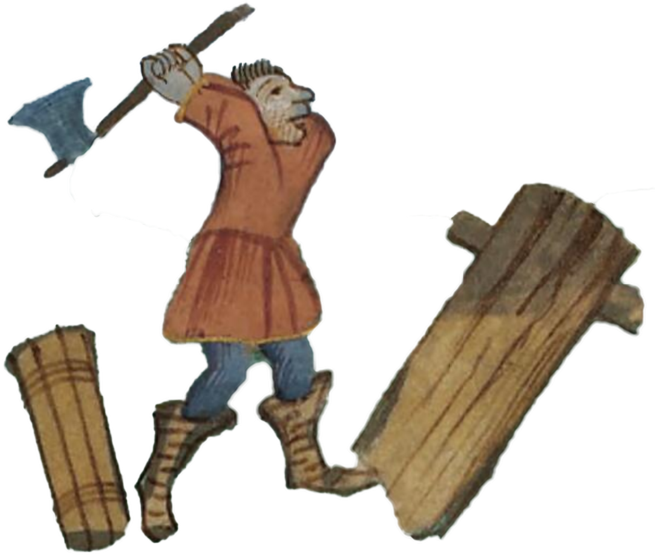Axe Clipart Lumberjack Baby - Cutting Wood Png Transparent Png (2298x1947), Png Download