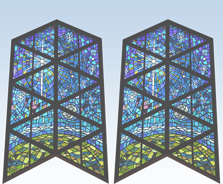 Stained Glass Light - Stained Glass Clipart (729x600), Png Download