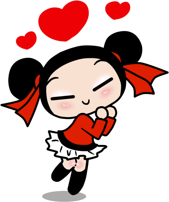 Pucca Bailando Feliz Imagenes - Pucca Clipart (900x1260), Png Download