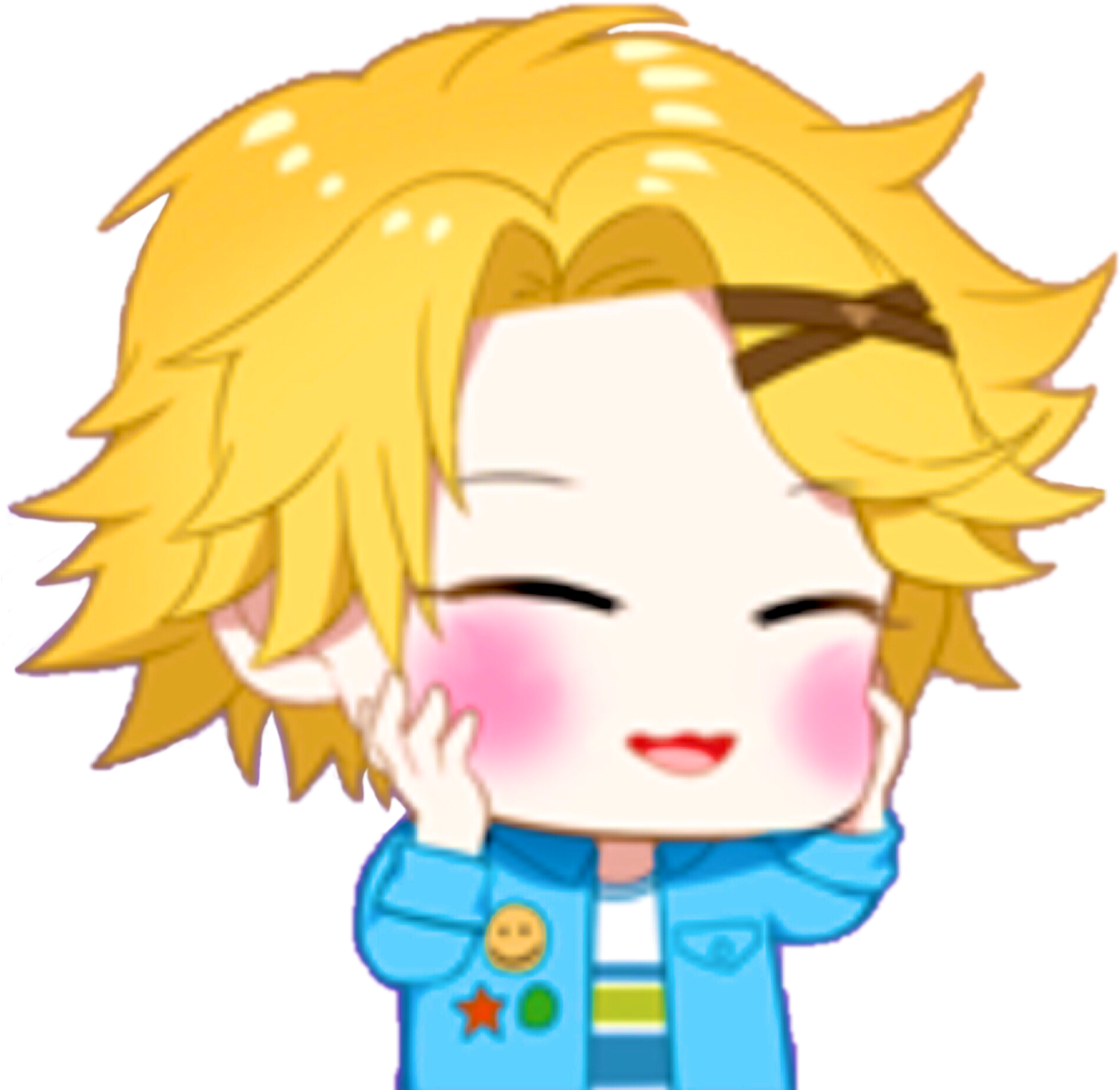 Blush Yoosung - Mystic Messenger Emoji Png Clipart (1280x1280), Png Download