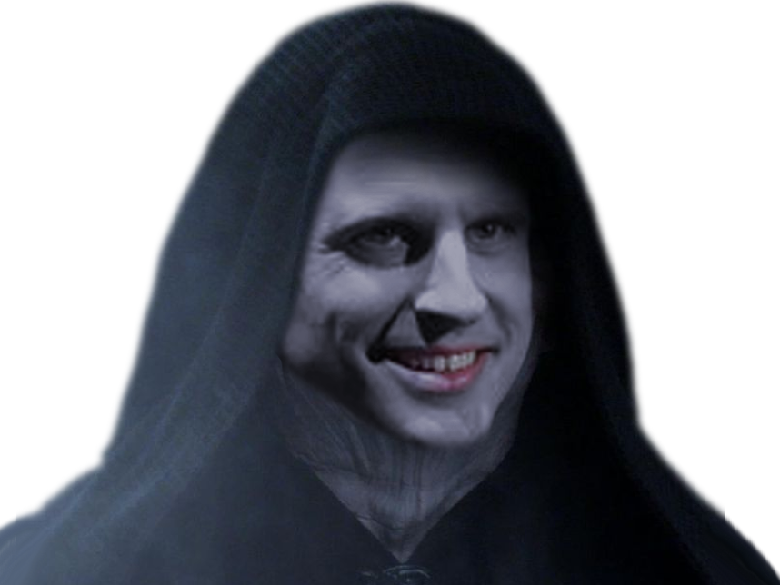 Sticker De Askipaskip Sur Macron Empereur Palpatine - Star Wars Gilet Jaune Clipart (858x644), Png Download