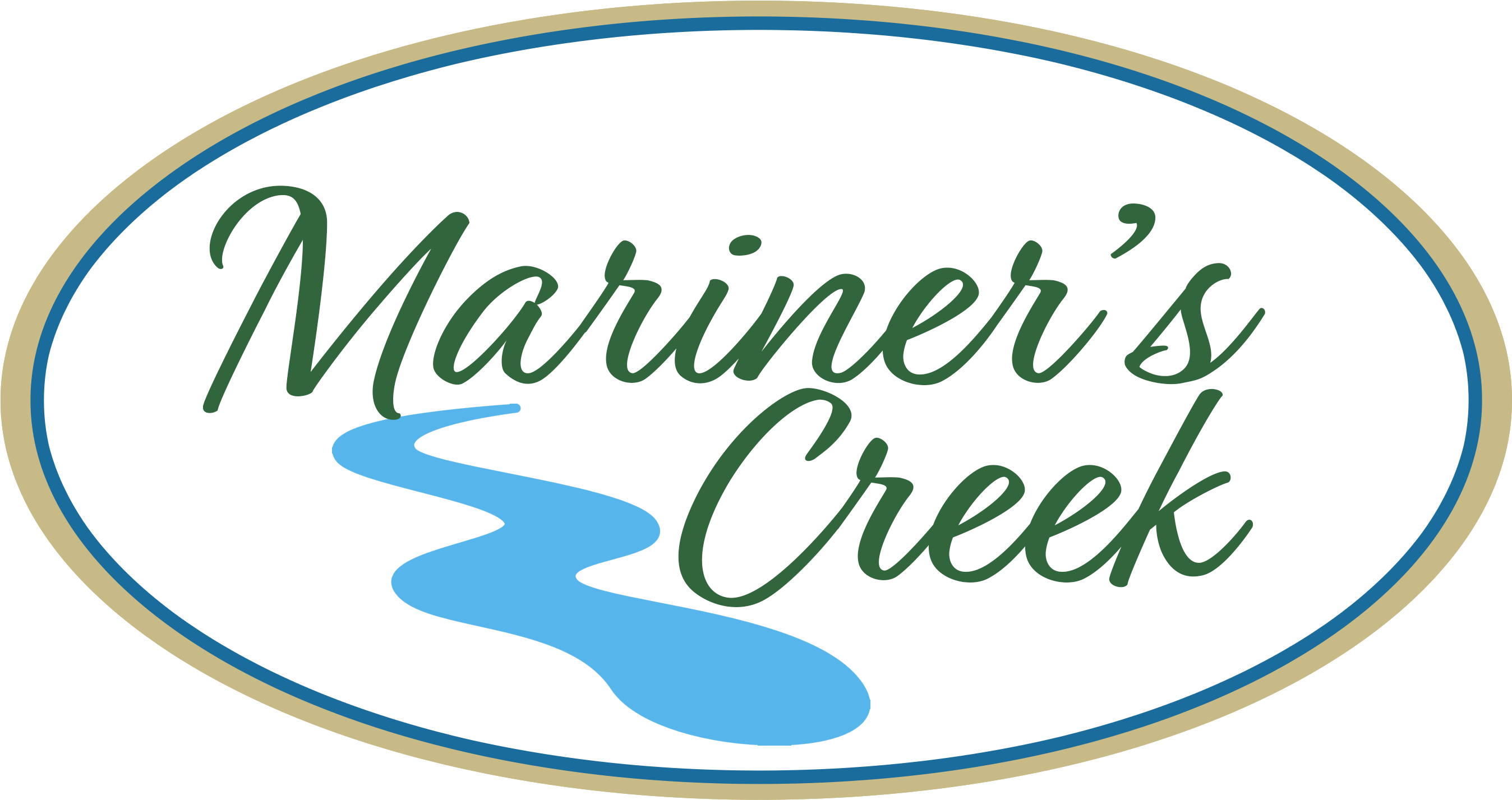 Mariner's Creek - Fish House Restaurant Logo Clipart (2820x1519), Png Download