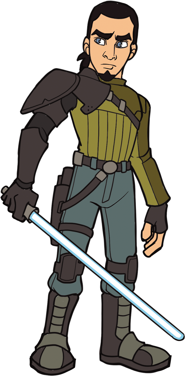 Kanan Jarrus - Cartoon Clipart (1564x1564), Png Download