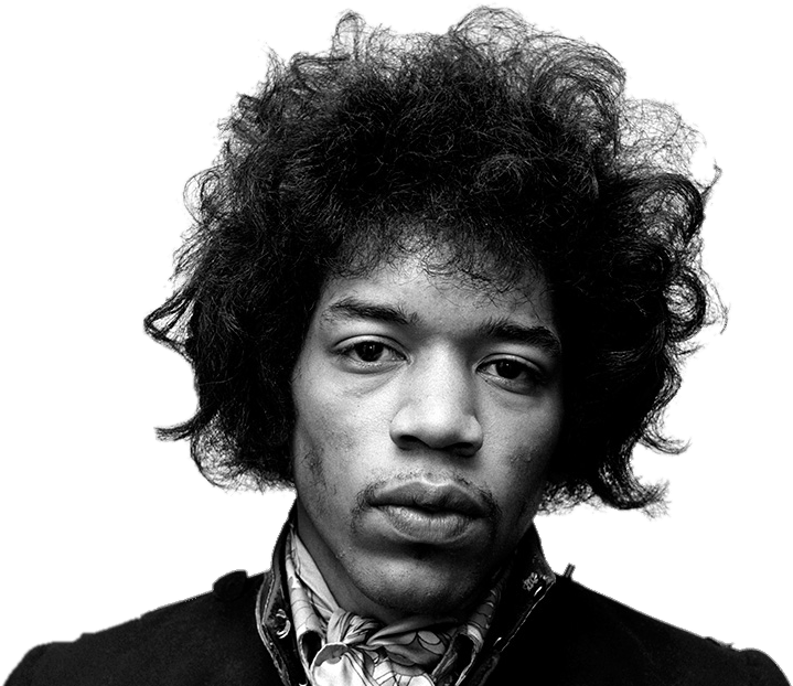 Music Stars - Jimi Hendrix Clipart (940x626), Png Download