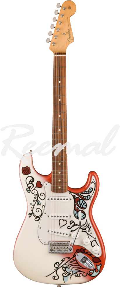 Fender Mexican Electric Guitar Jimi Hendrix Monterey - Fender Jimi Hendrix Monterey Stratocaster Clipart (1000x1000), Png Download