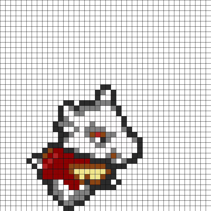 Cubone Perler Bead Pattern / Bead Sprite - Spiderman Upside Down Pixel Clipart (840x840), Png Download