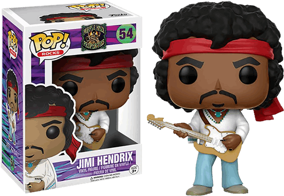 Jimi Hendrix Woodstock Pop Vinyl Figure - Pop Jimi Hendrix Clipart (600x600), Png Download