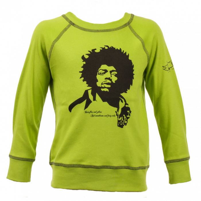 Jimi Hendrix Kids Toddler Longsleeve Green - Great Heck Voodoo Mild Clipart (700x700), Png Download