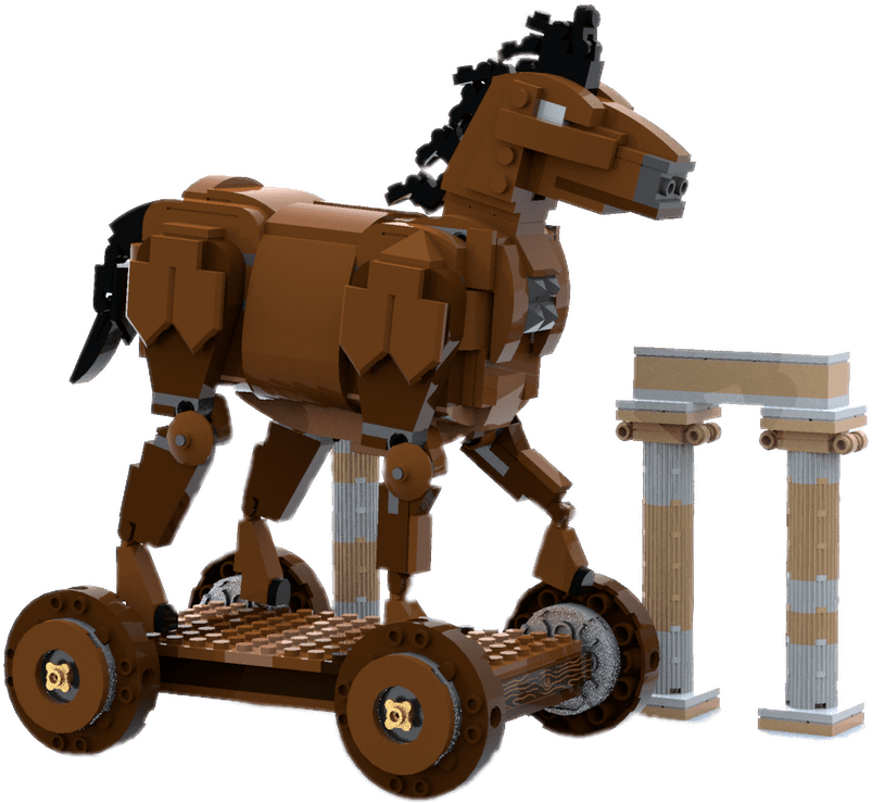 Download - Trojan Horse Legos Clipart (1600x900), Png Download
