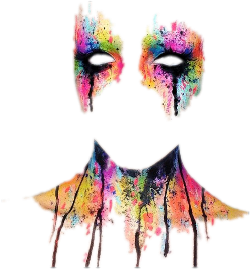 #eyes #pintura #picture #paint #face #tumblr #vintage Clipart (1024x1102), Png Download