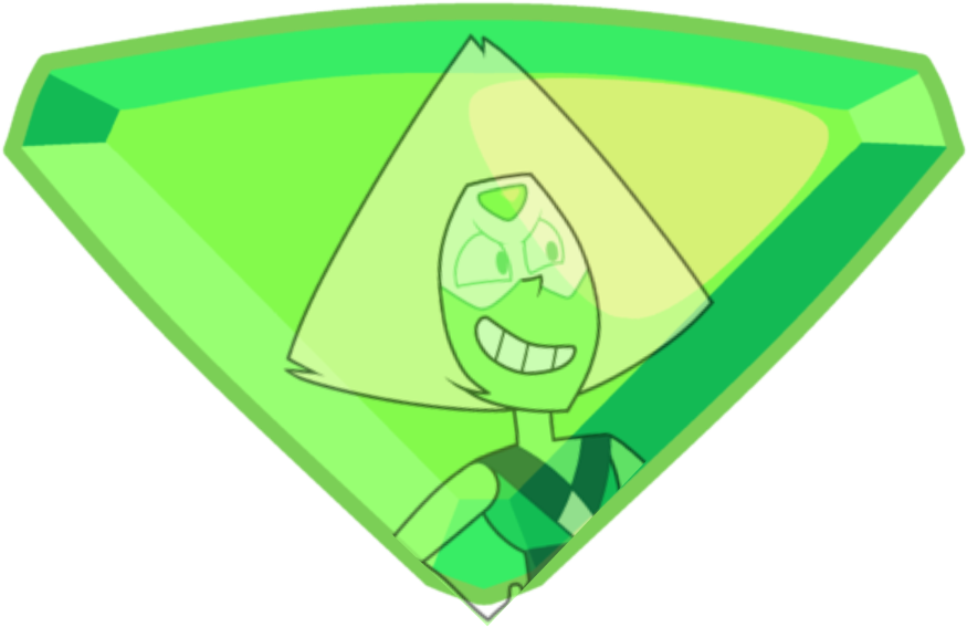 Papercraft Da Gem Peridot , Png Download - Steven Universe Papercraft Gems Clipart (875x567), Png Download