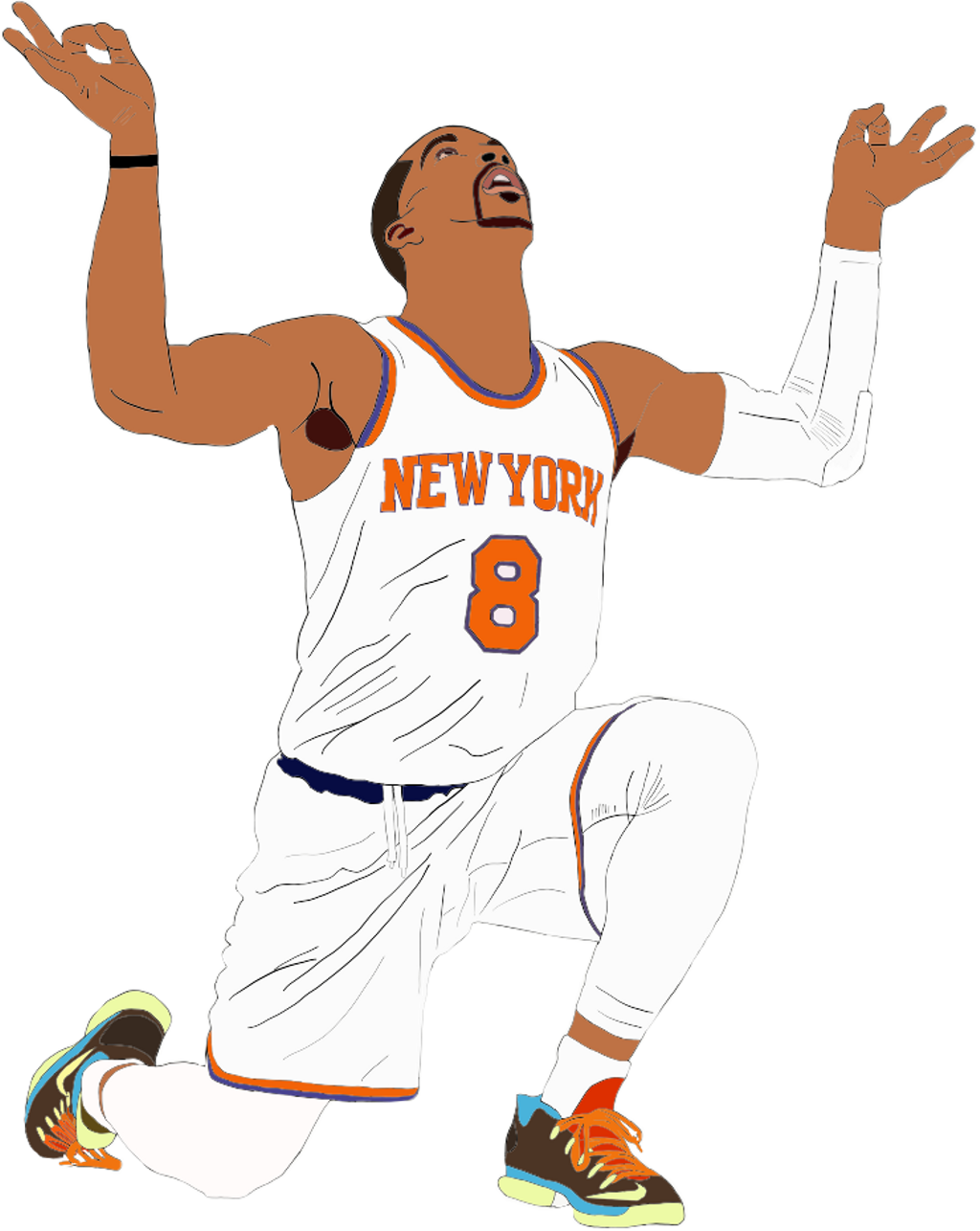 Jrsmith Sticker - Dribble Basketball Clipart (1024x1286), Png Download