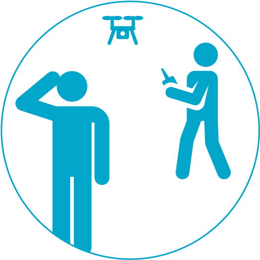 Icon Drone Race Blue - Circle Clipart (595x567), Png Download