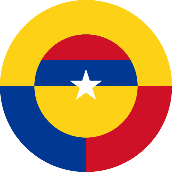 Roundel Of Colombia Clipart (600x600), Png Download