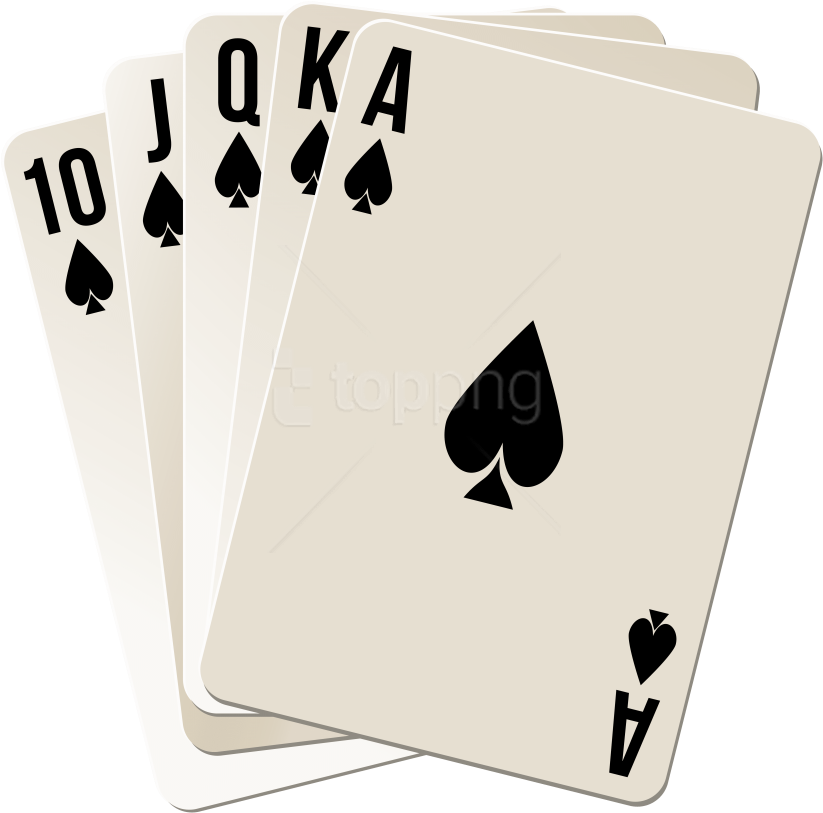 Free Png Download Royal Flush Clipart Png Photo Png - Cool Playing Cards Png Transparent Png (850x834), Png Download