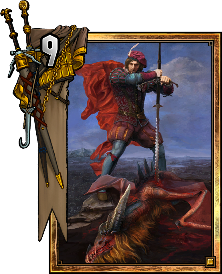 Dandelion - Vainglory - Gwent Geralt Clipart (775x1048), Png Download