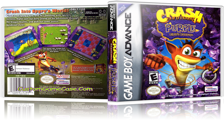 Crash Bandicoot Purple Riptos Rampage - Crash Bandicoot Purple Ripto's Rampage Box Clipart (800x400), Png Download