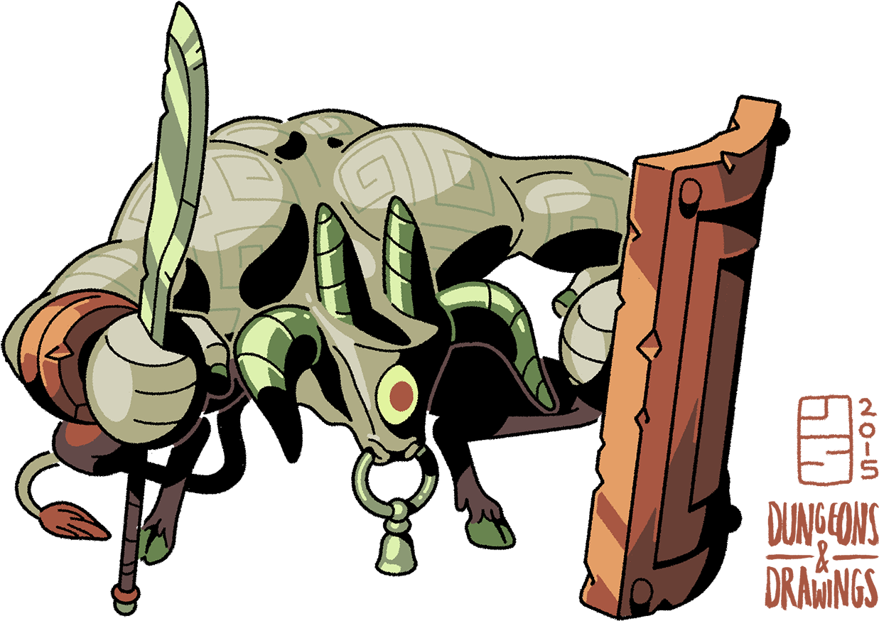 Minotaur - Cartoon Clipart (1300x918), Png Download